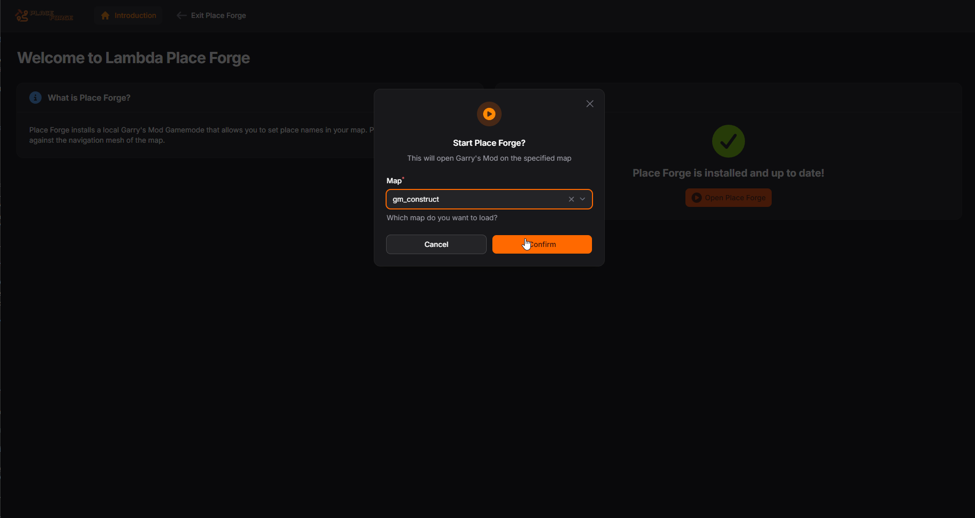 Select a map